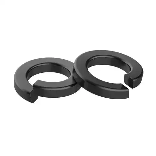 Black Oxide 65Mn High Strength Spring Lock Washer Pair - DIN 127B Heavy Duty Split Washer - Handan Factory Supplier | YiHao Fastener