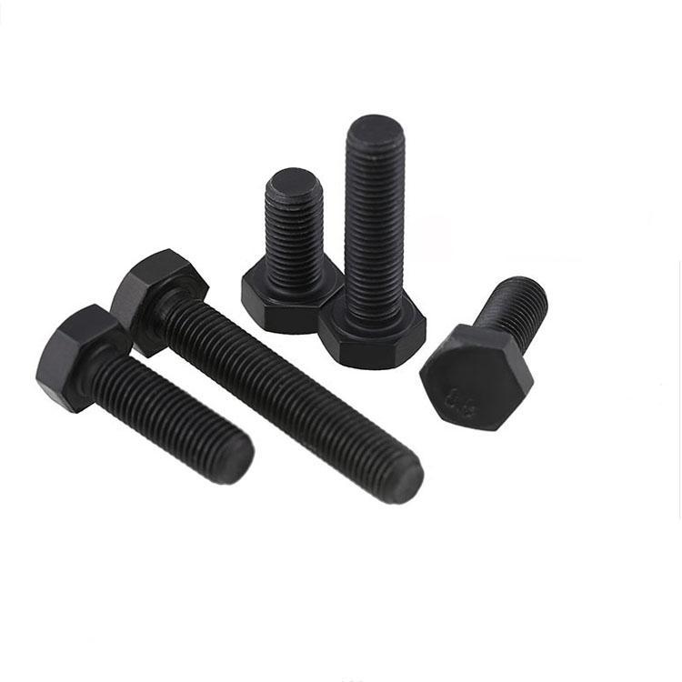 Grade 8.8 High Tensile Hex Bolt Group View - DIN 933 ISO 4017 Black Oxide Alloy Steel - Direct Factory Supply from Handan China | YiHao Fastener