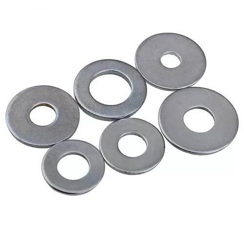 Hot Dip Galvanized HDG Carbon Steel Flat Washer Group View - Heavy Duty Plain Washer - Handan Factory Supplier | YiHao Fastener