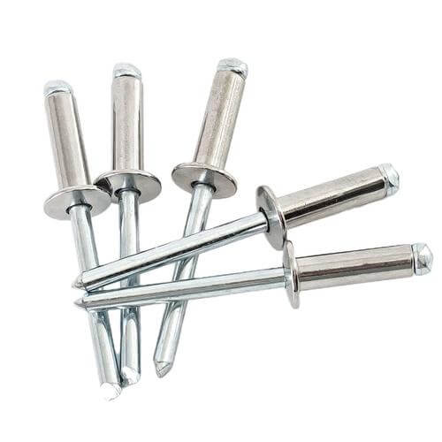 Stainless Steel SS304 Open End Blind Rivet with Break Pull Mandrel Detail View - DIN 7337 Structural Pop Rivet - Handan Factory Supplier | YiHao Fastener