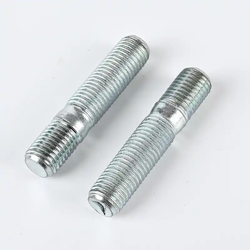 Zinc Plated Double End Stud Bolt Side-by-Side Details - DIN 938 Electro-Galvanized Stud Bolt - Handan Factory Supplier | YiHao Fastener