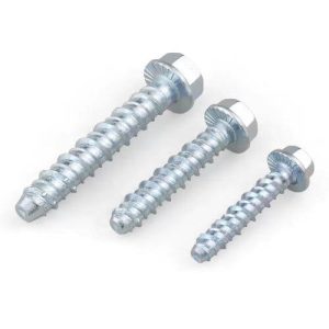 Zinc Plated Carbon Steel Hex Flange Concrete Screw Anchor Trio View - Heavy Duty Self Tapping Masonry Bolt - Direct Factory Supply from Handan China | YiHao Fastener