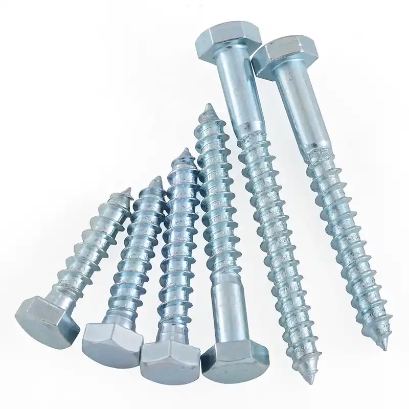 Zinc Plated Carbon Steel Hex Head Wood Screw Group View - DIN 571 GB/T 102 Lag Screw - Direct Factory Supply from Handan China | YiHao Fastener
