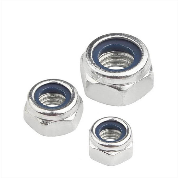 Class 4 Zinc Plated Nylon Insert Lock Nut Top View - DIN 985 ISO 7040 Blue Nylon Nyloc Nut - Direct Factory Supply from Handan China | YiHao Fastener