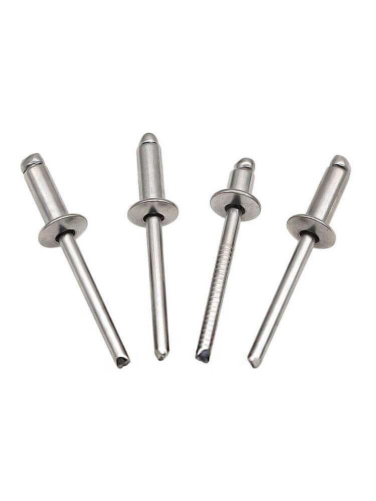 Zinc Plated Carbon Steel Open End Dome Head Blind Rivets Group View - DIN 7337 ISO 15977 Pop Rivet - Direct Factory Supply from Handan China | YiHao Fastener